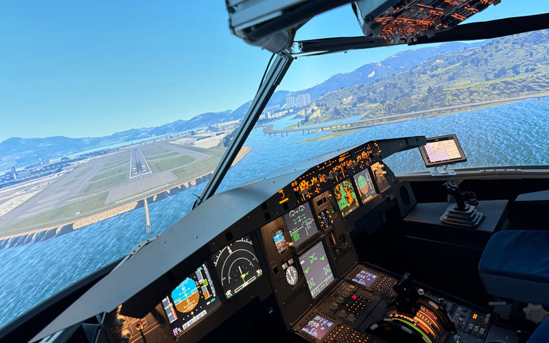 Inside the Airbus A320 flight simulator - Acuro 