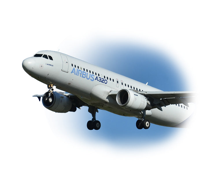 Airbus A320 airplane in flight